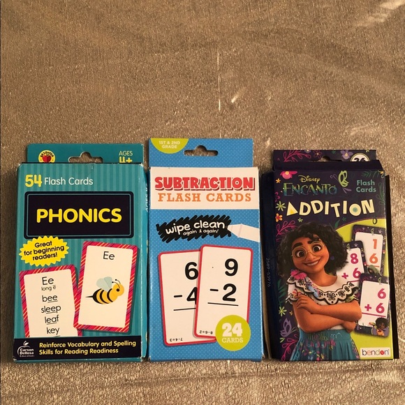 Carson Dellosa & Greenbrier Intl Other - CARSON DELLOSA And GREENBRIER INTL And DISNEY Flash Cards Set of Three